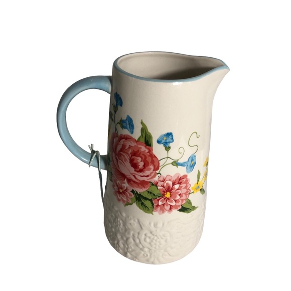 The Pioneer Wiman Sweet Rose 2.1 qt ceramic pitcher - Picture 5 of 5